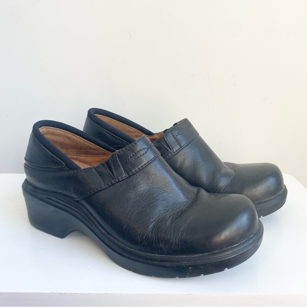 Ariat clogs black leather size 6